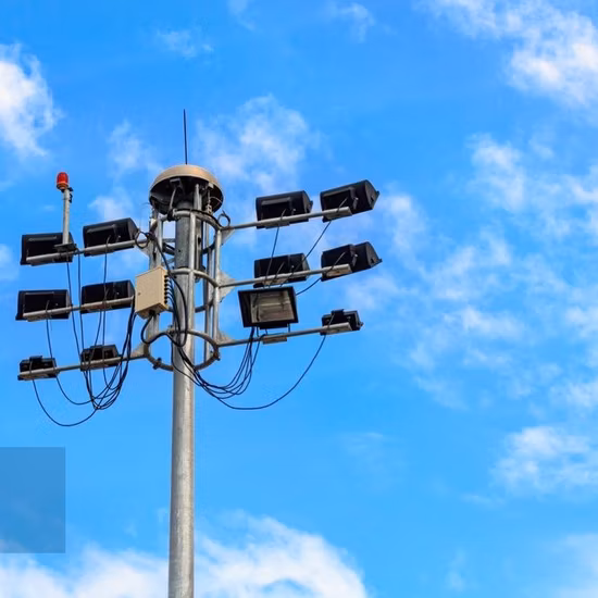 Refletor de estádio/projetor de aço galvanizado/metal alto