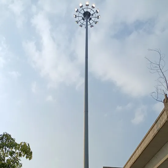 Tela LED Desplay Smart CCTV WiFi poste de iluminação de rua octogonal inteligente
